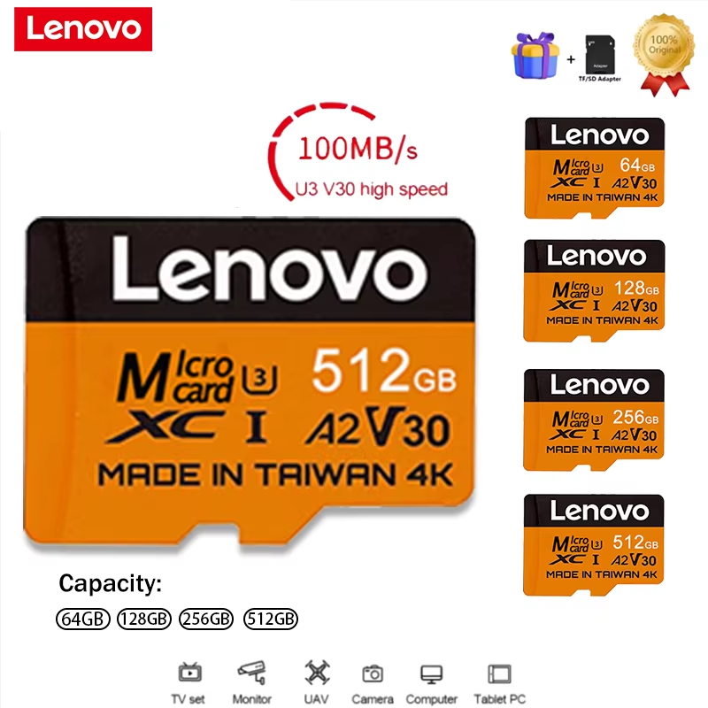 Gaming Console For Phone - Lenovo Secure 512GB SD Cards Micro
