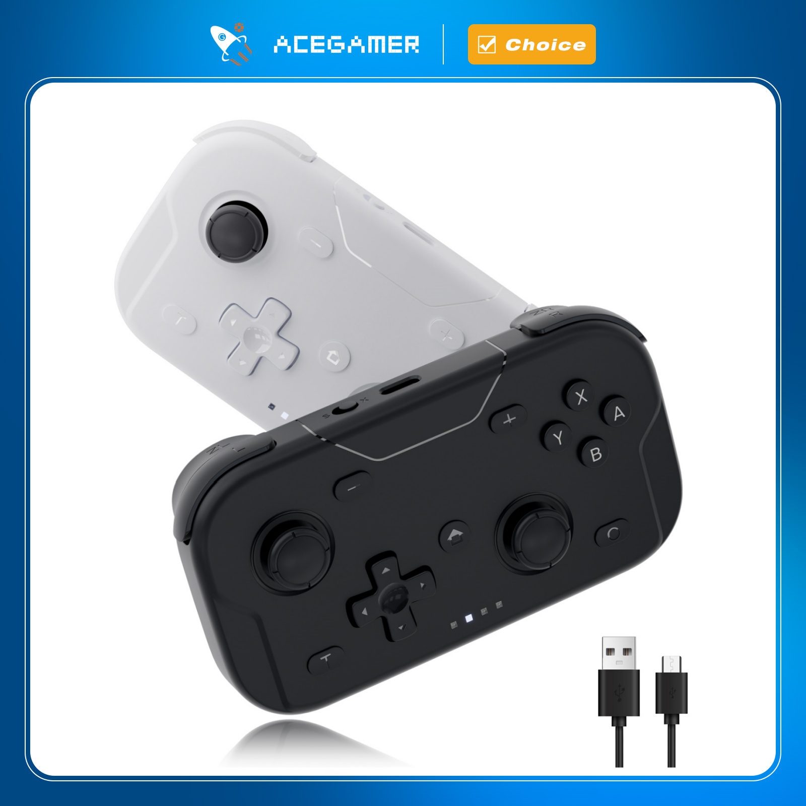 Gaming Console For Phone - AceGamer Pocket Game Controller Portable Hall