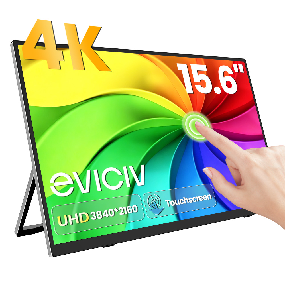 Gaming Console Portable Pc - EVICIV 4K Portable Monitor 10-Point Touch