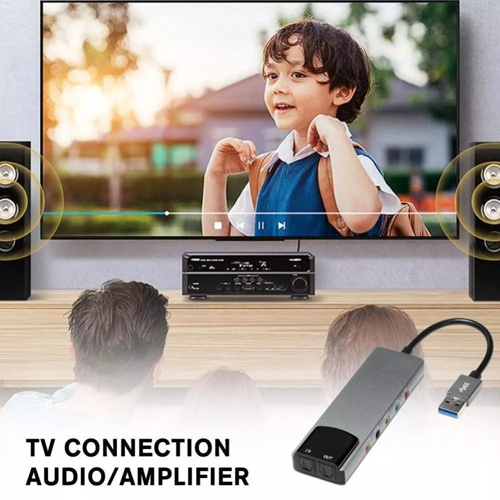 New USB Sound Card 7.1 5.1 Cha - Gaming Console For Pc ulasan dan harga