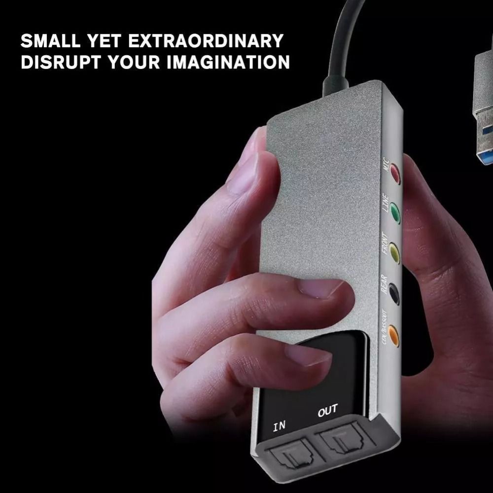 New USB Sound Card 7.1 5.1 Cha - Gaming Console For Pc ulasan dan harga