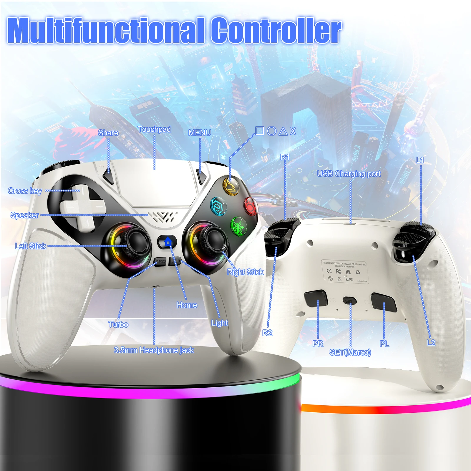 Wireless Controller Gamepad Fo - Gaming Console Portable Pc ulasan dan harga