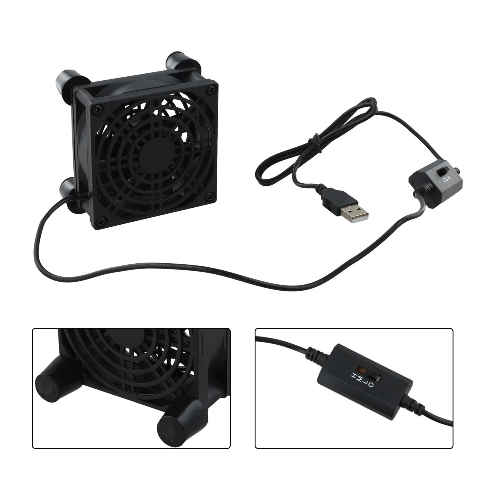 80mm 5V USB Cooling Fan Quiet  - Gaming Console Cabinet ulasan dan harga