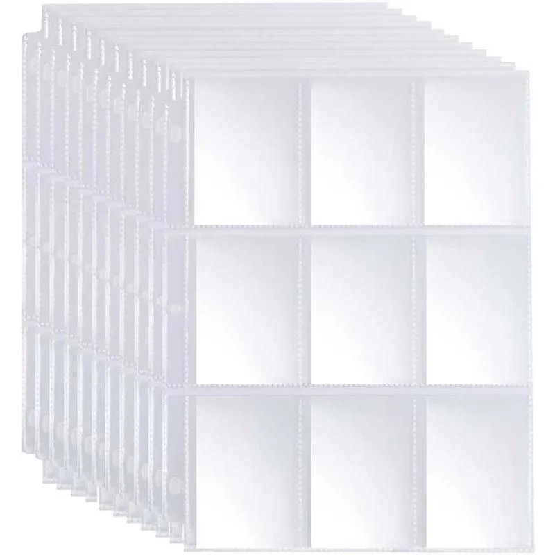 50pcs 9 Pocket Trading Gaming  - Gaming Card Holder ulasan dan harga