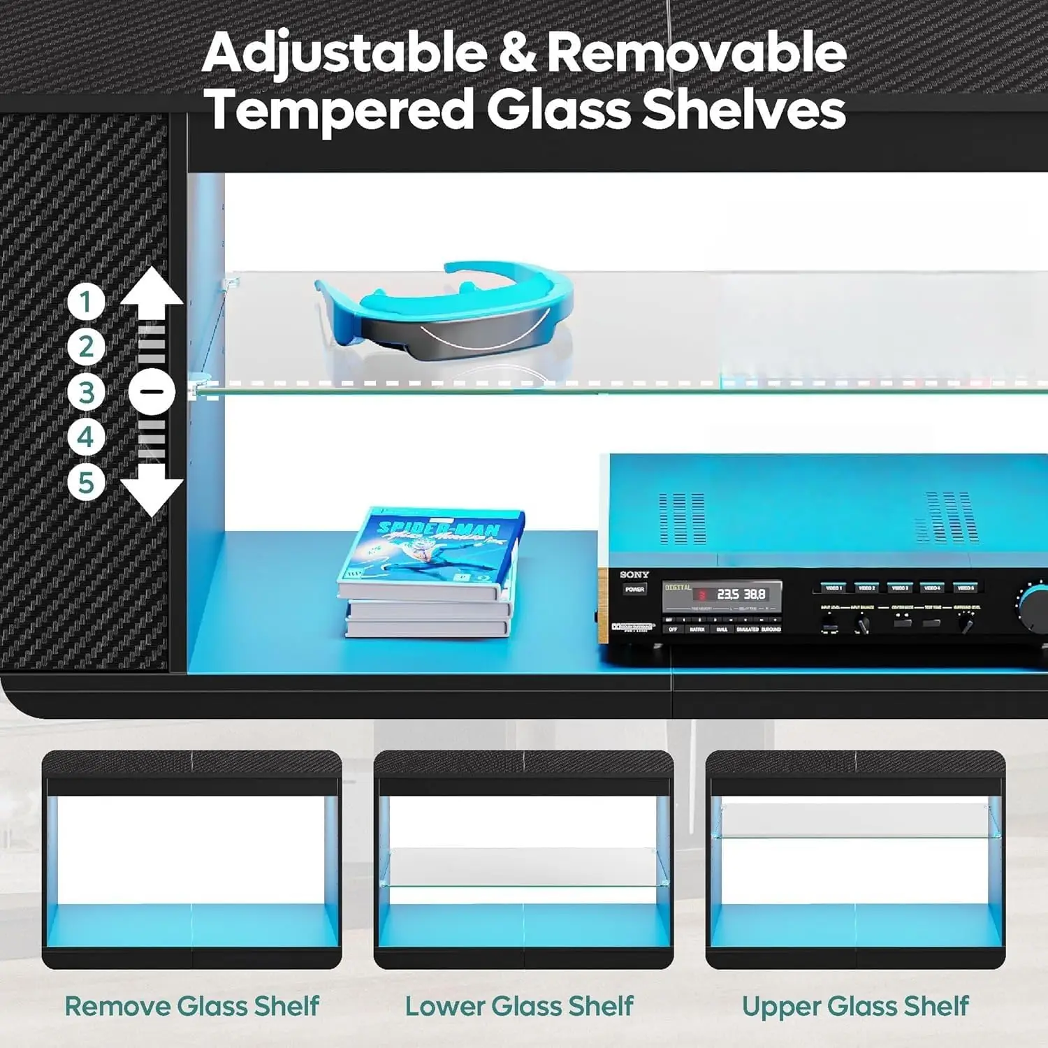 Gaming TV Console Entertainmen - Gaming Console Cabinet ulasan dan harga