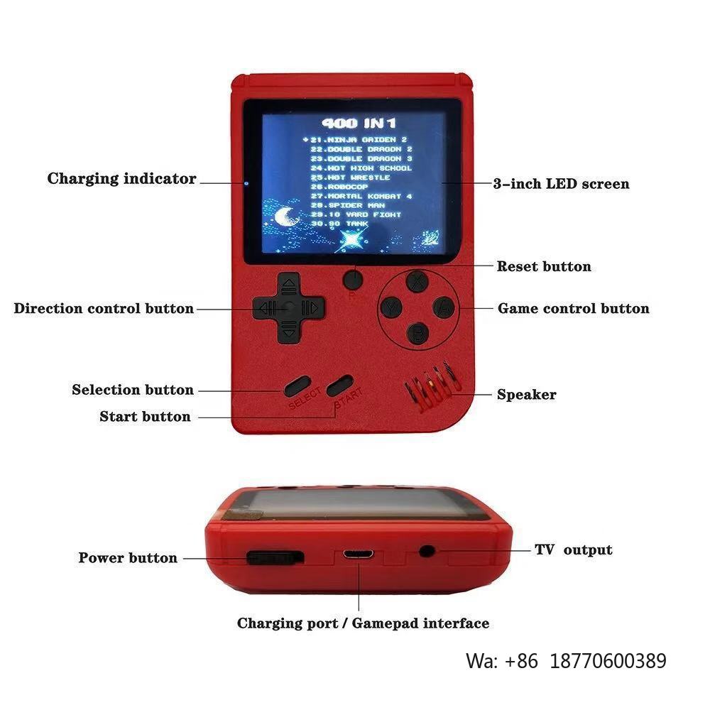 400 in 1 Handheld Game Console - Handheld Gaming Console ulasan dan harga