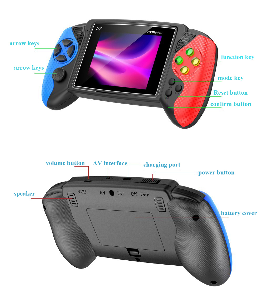 S7 Retro Handheld Game Console - Gaming Console Kids ulasan dan harga