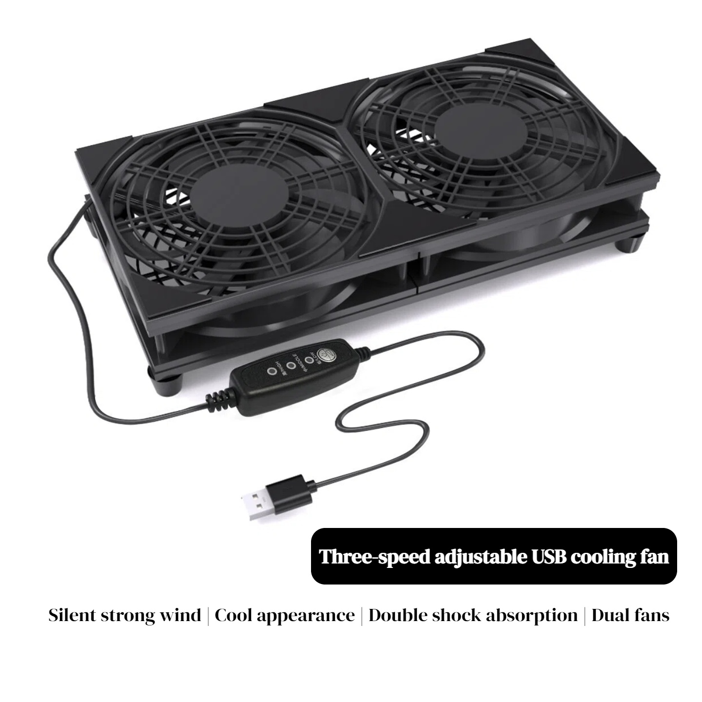 Dual USB Cooling Fan with 3-Sp - Gaming Console For Pc ulasan dan harga
