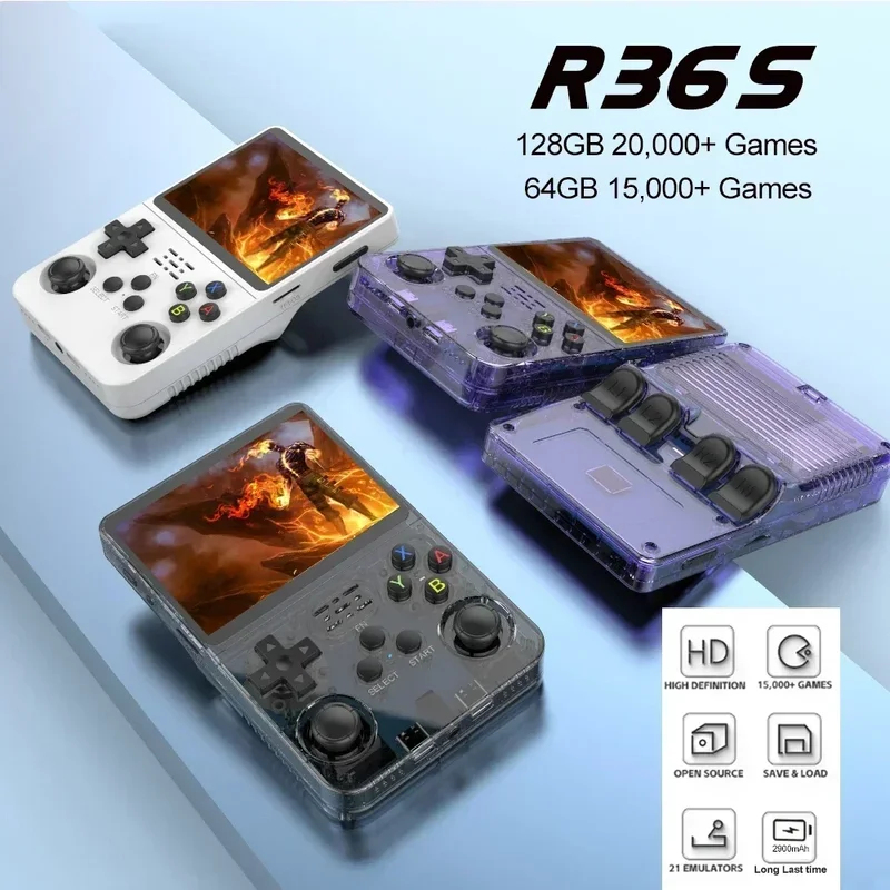 R36S Retro Handheld Game Conso - Gaming Console Kids ulasan dan harga