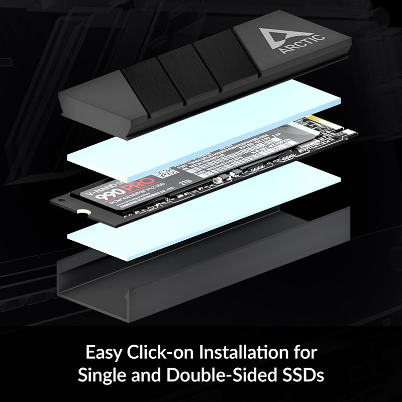 ARCTIC M2 Pro Black heatsink C - Gaming Console In ulasan dan harga