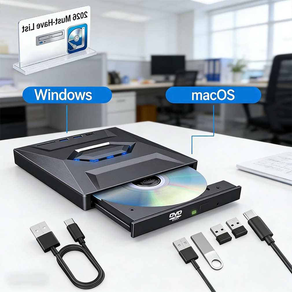 Hot 7-in-1 DVD BD CD Burner US - Gaming Console For Pc ulasan dan harga