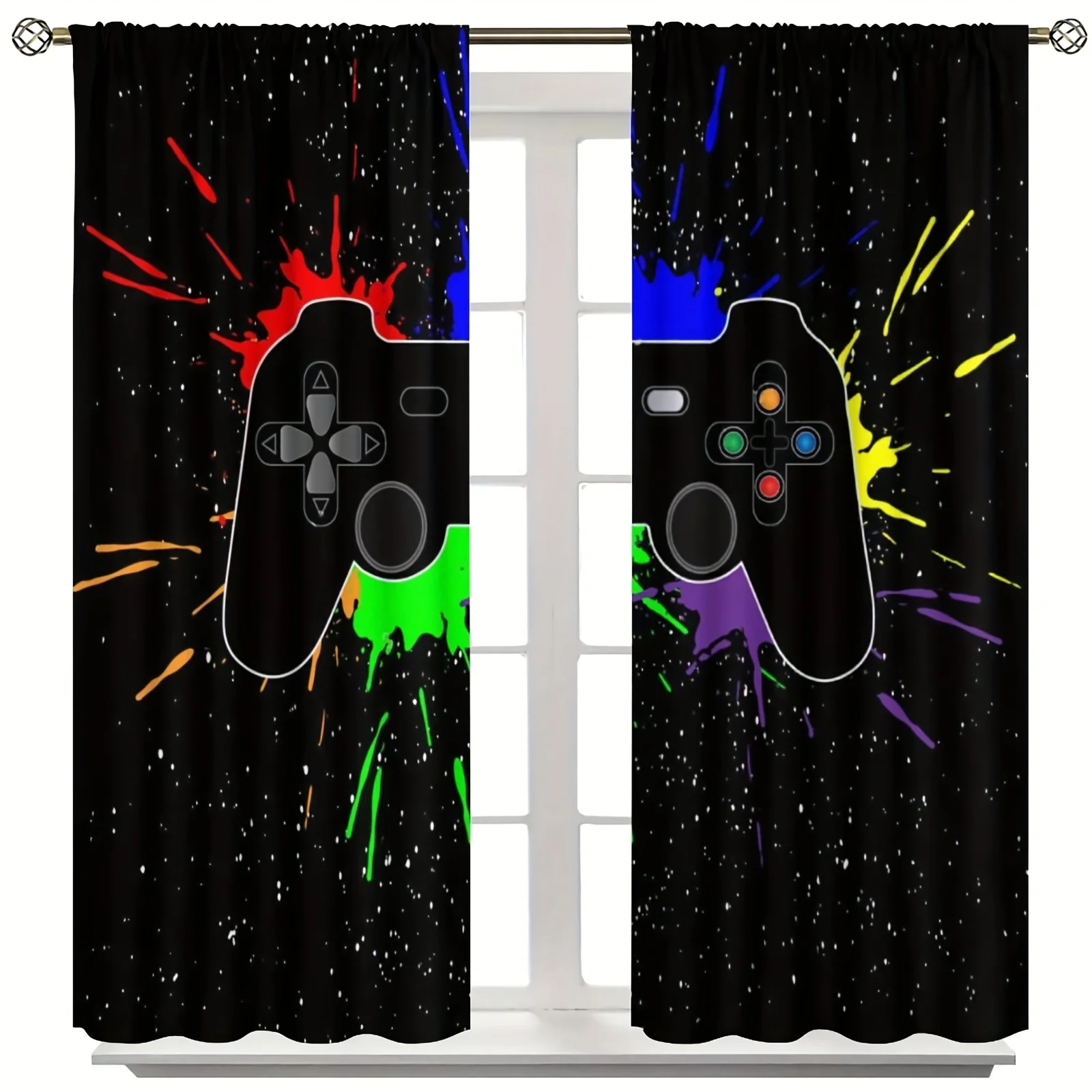 2pcs PS5 Gamepad Curtains for  - Gaming Console Cafe ulasan dan harga