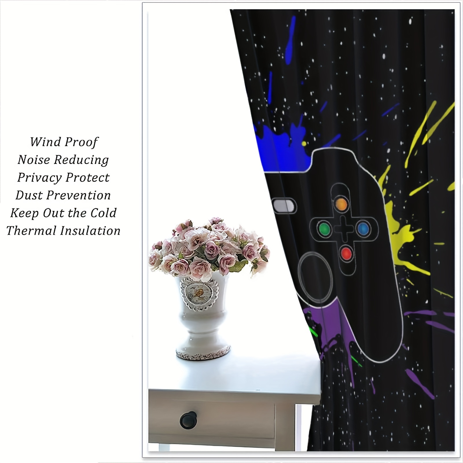2pcs PS5 Gamepad Curtains for  - Gaming Console Cafe ulasan dan harga