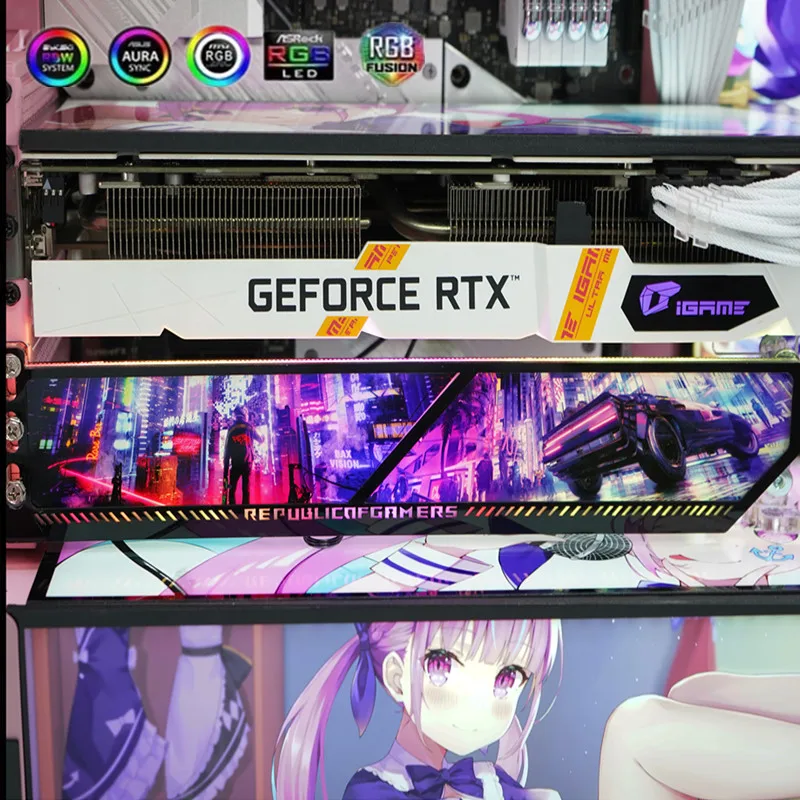 ARGB Graphics Card Bracket,Cus - Gaming Card Holder ulasan dan harga