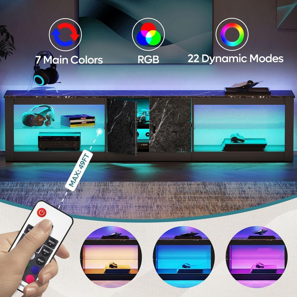 80 Inch TV Stand or 75/85/86 i - Gaming Console Cabinet ulasan dan harga
