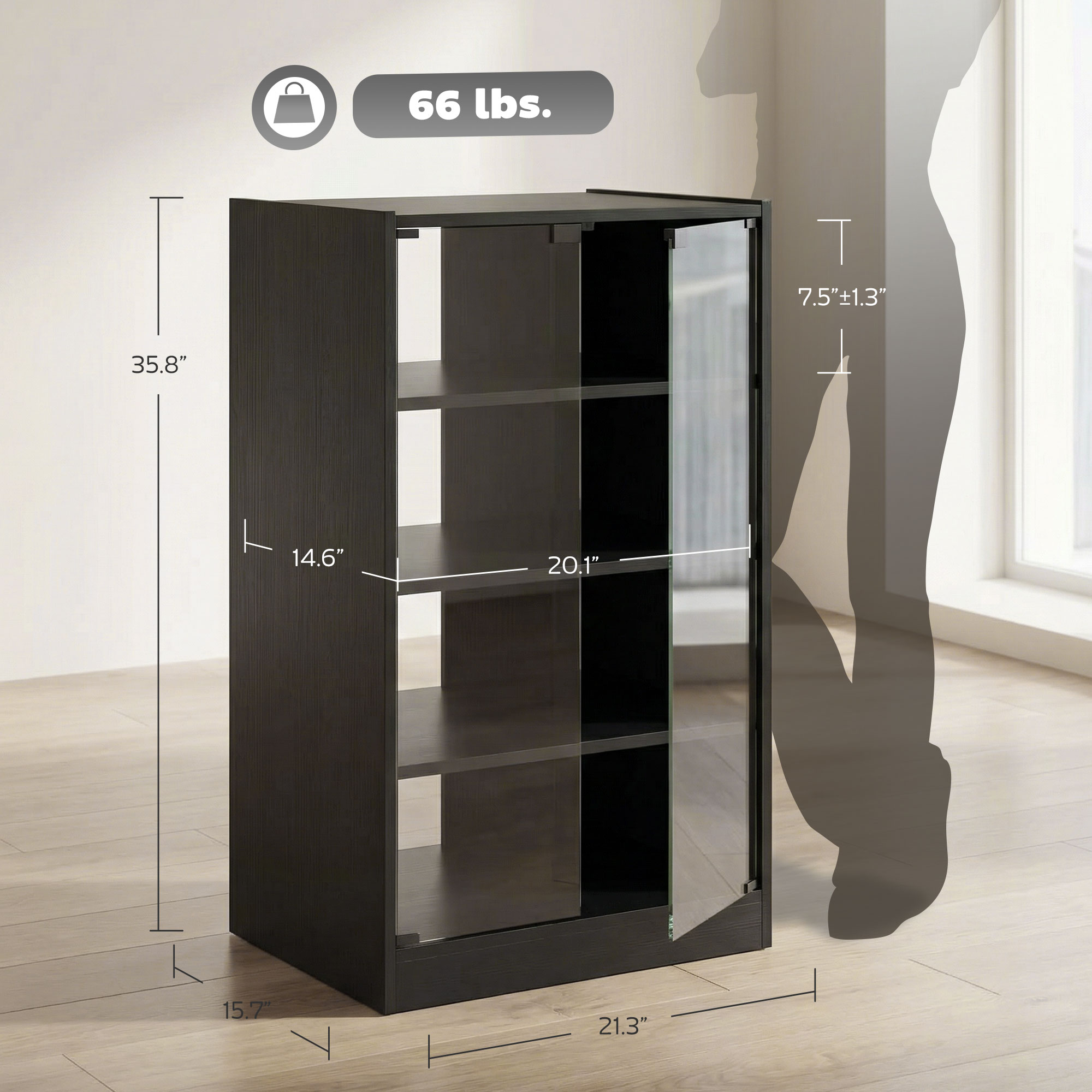 Media Cabinet, 4-Tier Stereo C - Gaming Console Cabinet ulasan dan harga