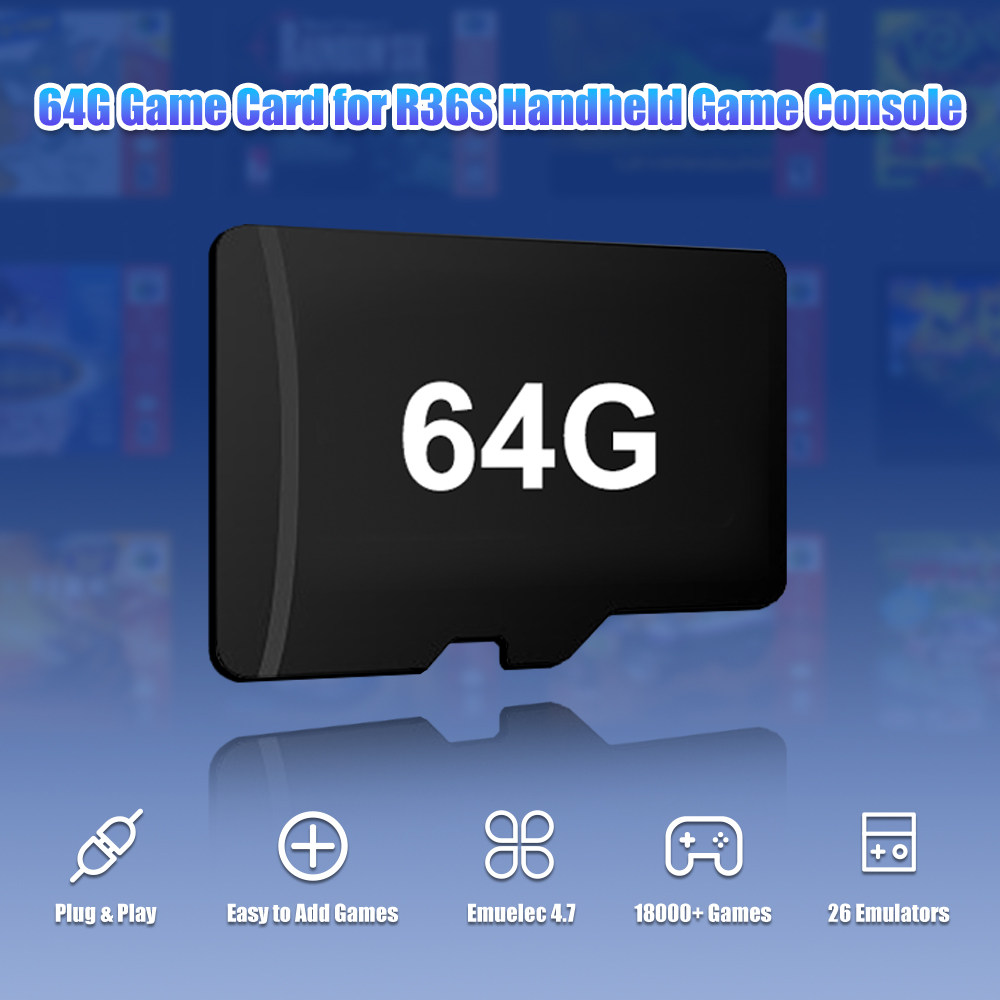 64G Game TF Card for R36S Vide - Gaming Console Handheld Retro ulasan dan harga