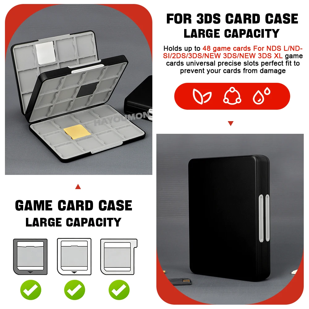 48 IN 1 Game Card Storage Case - Gaming Card Holder ulasan dan harga
