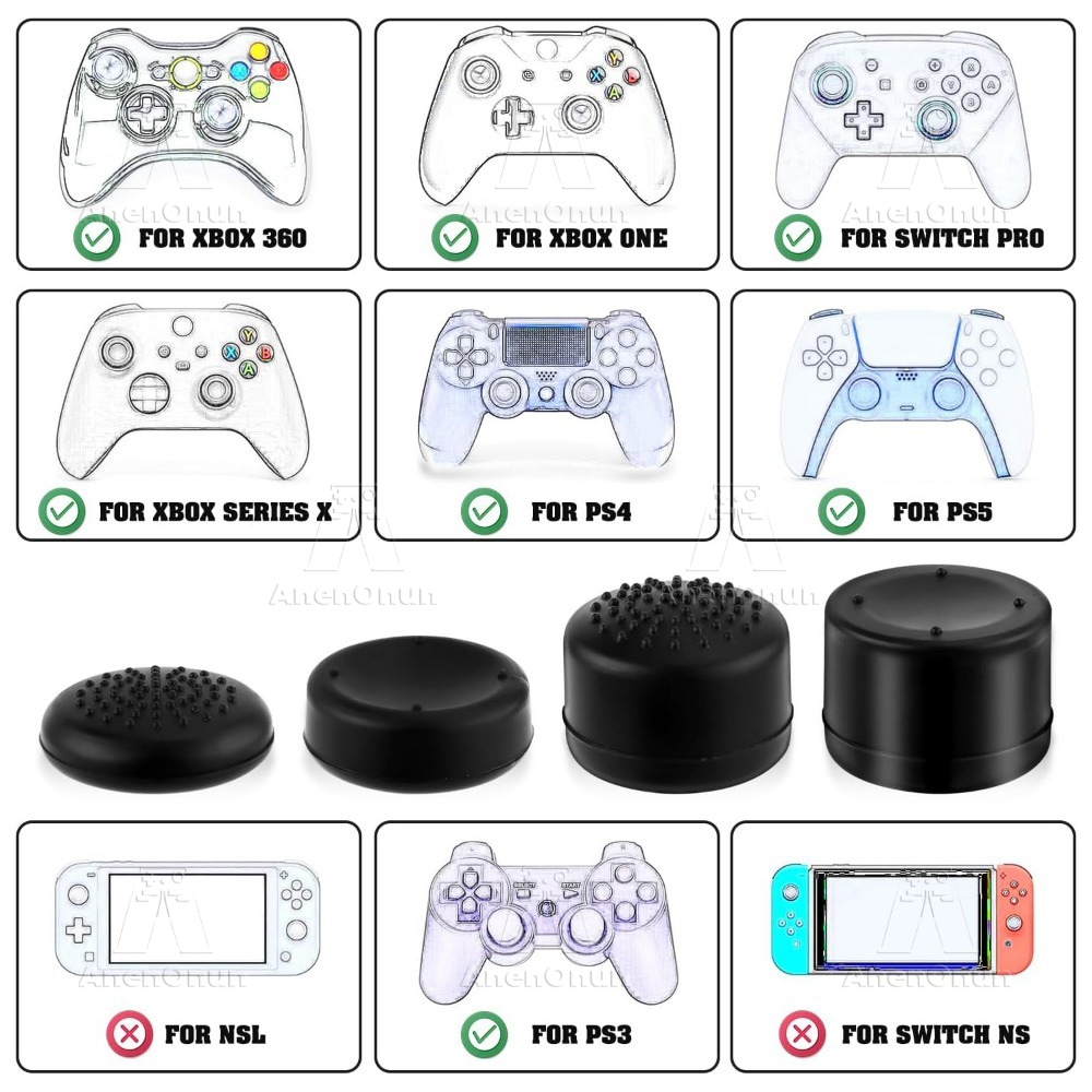 8PCS Thumb Grip Caps Controlle - Gaming Console For Pc ulasan dan harga