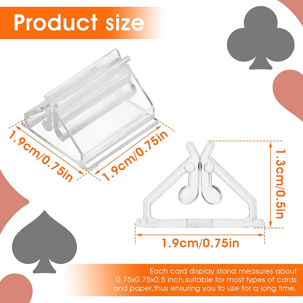 12/24/48Pcs Mini Clear Stands  - Gaming Card Holder ulasan dan harga