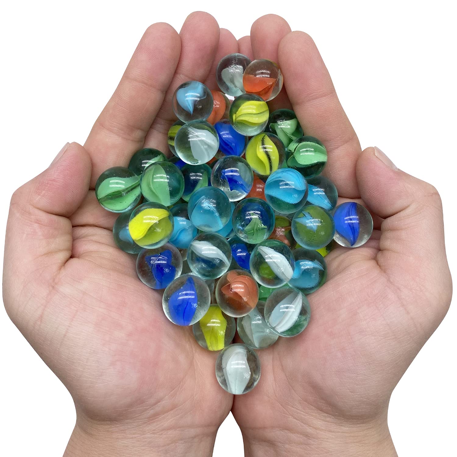 50/100/150pcs Glass Ball 14Mm  - Gaming Console Kids ulasan dan harga