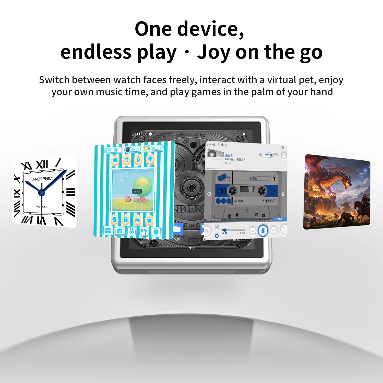 ANBERNIC RG Rotate Android Han - Gaming Console 5 Year Old ulasan dan harga