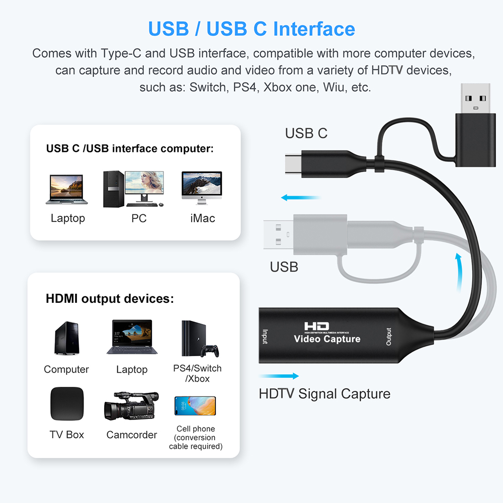 4K HDMI-compatible USB Video C - Gaming Console For Pc ulasan dan harga